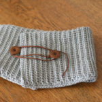 かぎ針編み うね編みアレンジのネックウォーマー