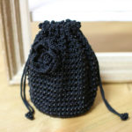 かぎ針編み ビーズ編み巾着