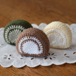 かぎ針編み クロッシェ・パティシエのロールケーキ