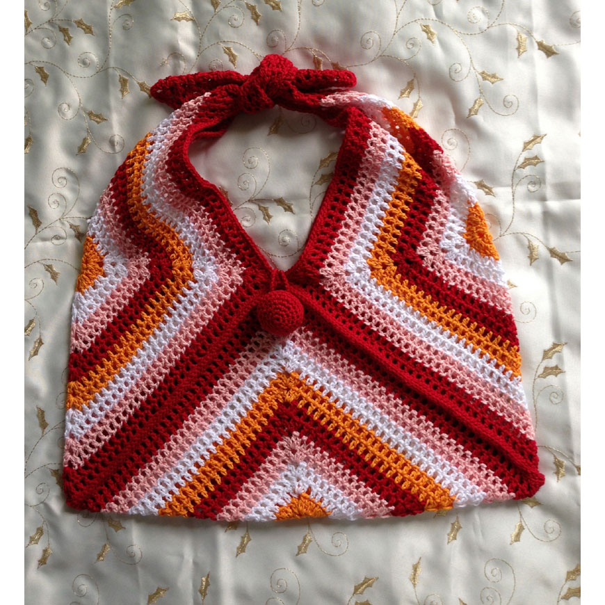 美桜さんの「クロッシェ・あずま袋」かぎ針編み 作品