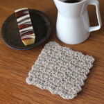 かぎ針編み 往復編みのコースター