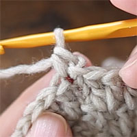 編み目の見方　立ち上がりのこま編み