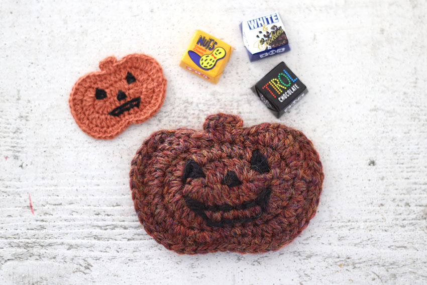 かぎ針編み　ハロウィーンのかぼちゃ