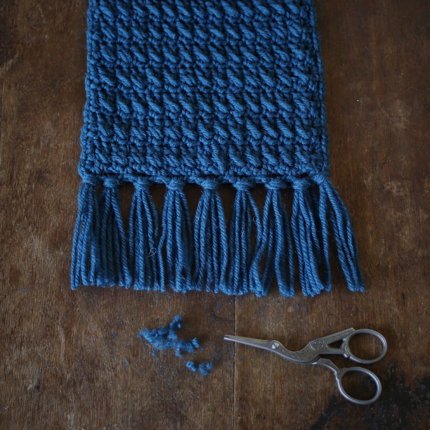 かぎ針編みの作品を彩るフリンジの作り方と付け方。効率的に作るコツ - Ronique