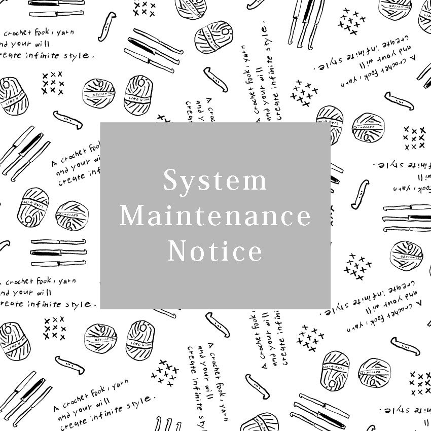 システムメンテナンスのお知らせ