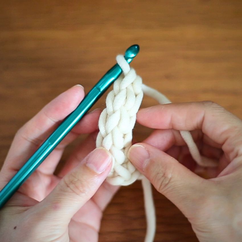 かぎ針編み 伸縮性のある作り目 左利き 解説動画