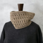 かぎ針編み無料編み図「引き上げ編みカウル」