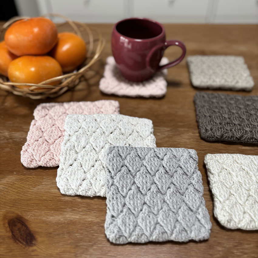 ykさんの「丁寧に編むマット」かぎ針編み作品