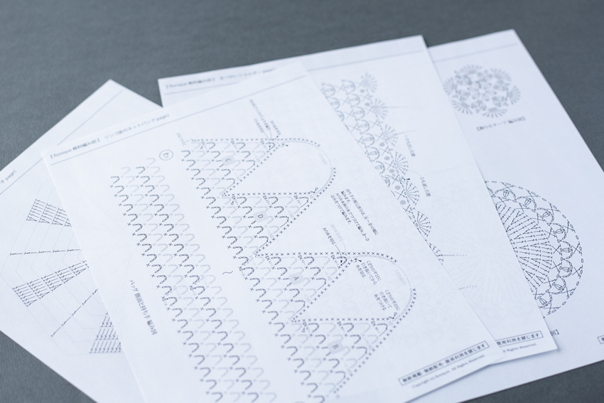 かぎ針編み 編み図イメージ