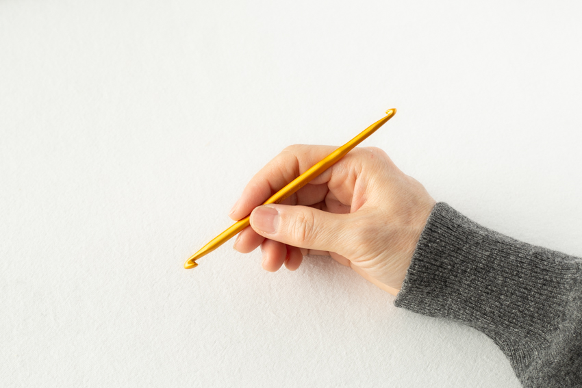 グリップの位置が私の手に合っているかぎ針の例