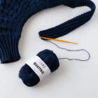【3/25追記】編みかけの風景：ネイビーのバッグ