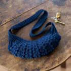 【3/26追記】編みかけの風景：ネイビーのバッグ