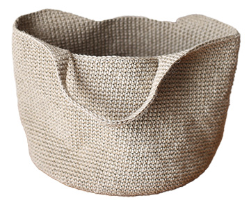 かぎ針編みの春夏バッグ。マルシェバッグ作品